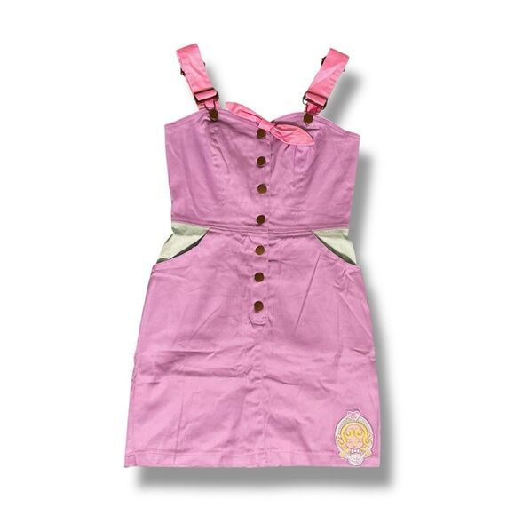 Polly Pocket Vintage Mini Dress – Light Purple & Mint Green Size Small - Picture 1 of 10